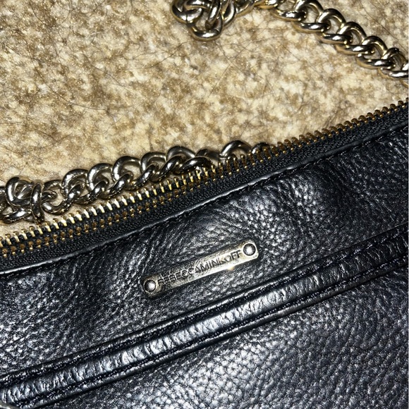 Rebecca Minkoff Mac Convertable Crossbody Black Leather Chain Studded ￼Purse. - Picture 6 of 6